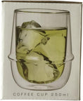 Load image into Gallery viewer, Double-Walled Kinto KRONOS Coffee Cups - Maintain Temperature - Prevent Condensation - 250 ml (8.45 fl. oz.) each - Set of 2
