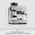 Load image into Gallery viewer, Breville Barista Express Impress Espresso Machine BES876BSS, Brushed Stainless Steel