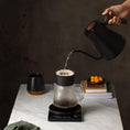 Load image into Gallery viewer, Fellow Stagg EKG Pro Electric Gooseneck Kettle - Pour-Over Coffee and Tea, Quick Heating, Precise Temperature Control, Scheduling, Built-in Brew Timer, Matte Black with Walnut Wood Handle, 0.9 Liter