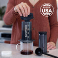 Load image into Gallery viewer, AeroPress Original Coffee Press – 3 In 1 Brew Method Combines French Press, Espresso, Full Bodied Coffee Without Grit or Bitterness, Small Portable Coffee Maker for Camping & Travel