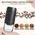 Load image into Gallery viewer, Portable Electric Burr Coffee Grinder with 40 Adjustable Settings, Small Electric Rechargeable Mini Coffee Grinder with Multiple Grinding Settings