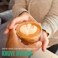 Load image into Gallery viewer, KRUVE IMAGINE Coffee Cups - Handcrafted Double-Wall Glass Cups (Set of Two, 8.5oz/250ml) - Perfect for Latte Art and Espresso - Durable Borosilicate Glass - Ideal Gift for Coffee Mugs Lovers - Latte