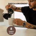 Load image into Gallery viewer, SimplyGoodCoffee Coffee Maker / Coffee Machine. 8 Cup Automatic Drip Pour Over Coffee Brewer. Easy To Use, Durable Stainless, Gold Cup Standard
