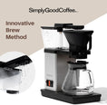 Load image into Gallery viewer, SimplyGoodCoffee Coffee Maker / Coffee Machine. 8 Cup Automatic Drip Pour Over Coffee Brewer. Easy To Use, Durable Stainless, Gold Cup Standard
