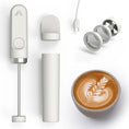 Load image into Gallery viewer, Subminimal Performance Milk Foamer - NanoFoamer Lithium Handheld Frother - Rechargeable, Dual-Speed - Microfoamed Milk in 30 Seconds, Barista-Style Coffee Drinks at Home - White Special Edition