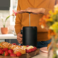 Load image into Gallery viewer, Fellow Clara Insulated Coffee Maker with Enhanced Filtration System - Portable French Press Stainless Steel - 24 oz Carafe - Matte Black
