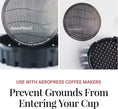 Load image into Gallery viewer, AeroPress Stainless Steel Reusable Filter - Metal Coffee Filter for AeroPress Standard Coffee Makers, 1 Pack, 1 Filter