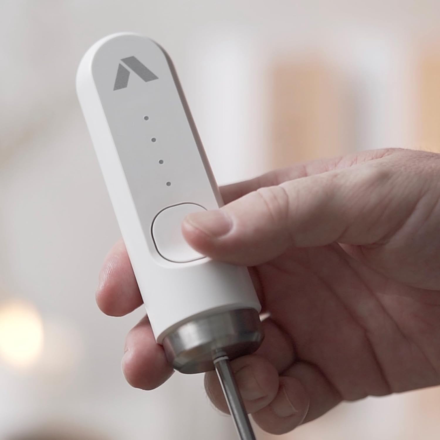 Subminimal Performance Milk Foamer - NanoFoamer Lithium Handheld Frother - Rechargeable, Dual-Speed - Microfoamed Milk in 30 Seconds, Barista-Style Coffee Drinks at Home - White Special Edition