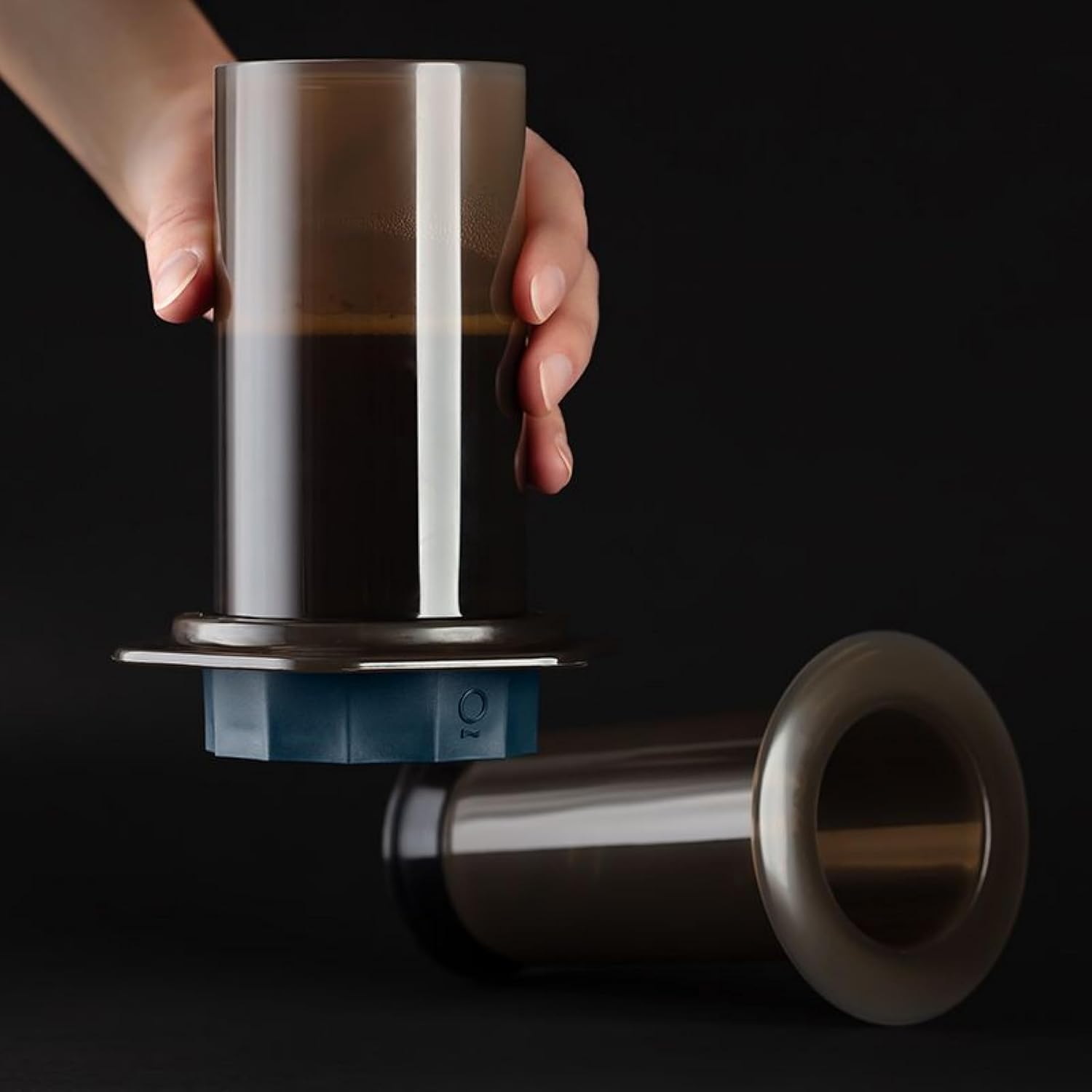 Fellow Prismo Attachment for AeroPress Coffee Maker - Enhance Your Manual Coffee Maker to Brew Espresso-Style and No-Drip Immersion Coffees, Reusable Metal Filter